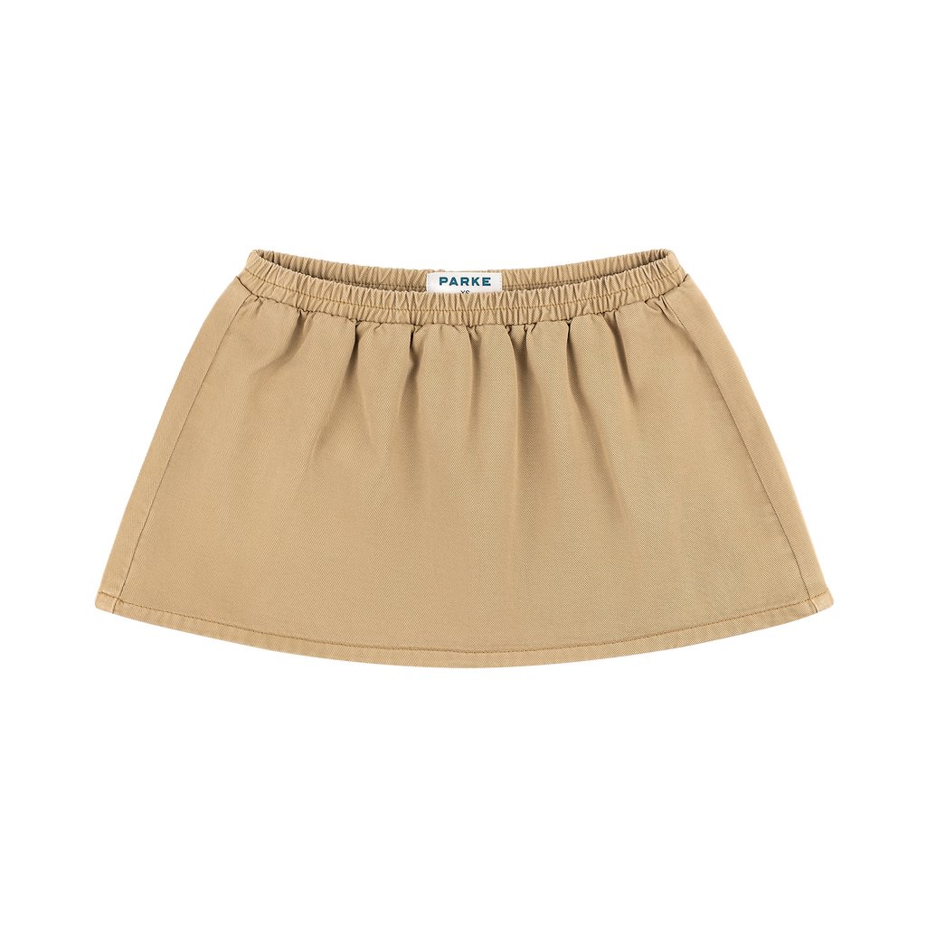 Elastic Mini Skirt - Camel