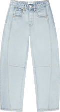 horseshoe jean flat lay -light wash