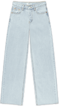low rise baggy jean flat lay -light wash