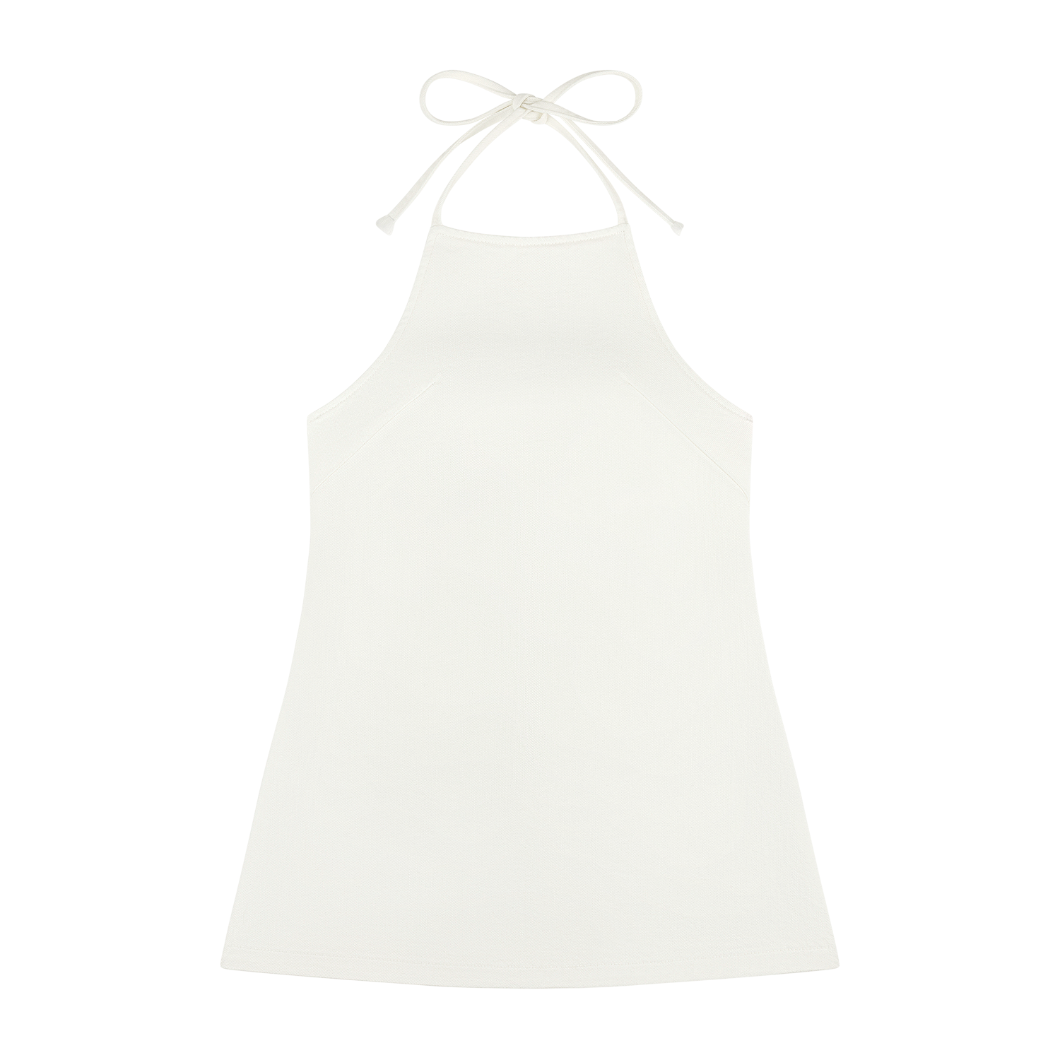 Halter Dress - White