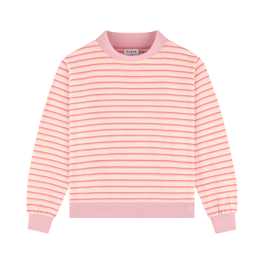 Stripe Mockneck Pullover - It's A Girl Stripe