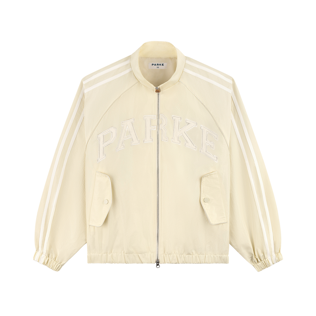 Varsity Nylon Jacket - Buttercream