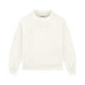 Bridal Varsity Mockneck - Pearl + White