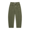 horseshoe jean flat lay -olive