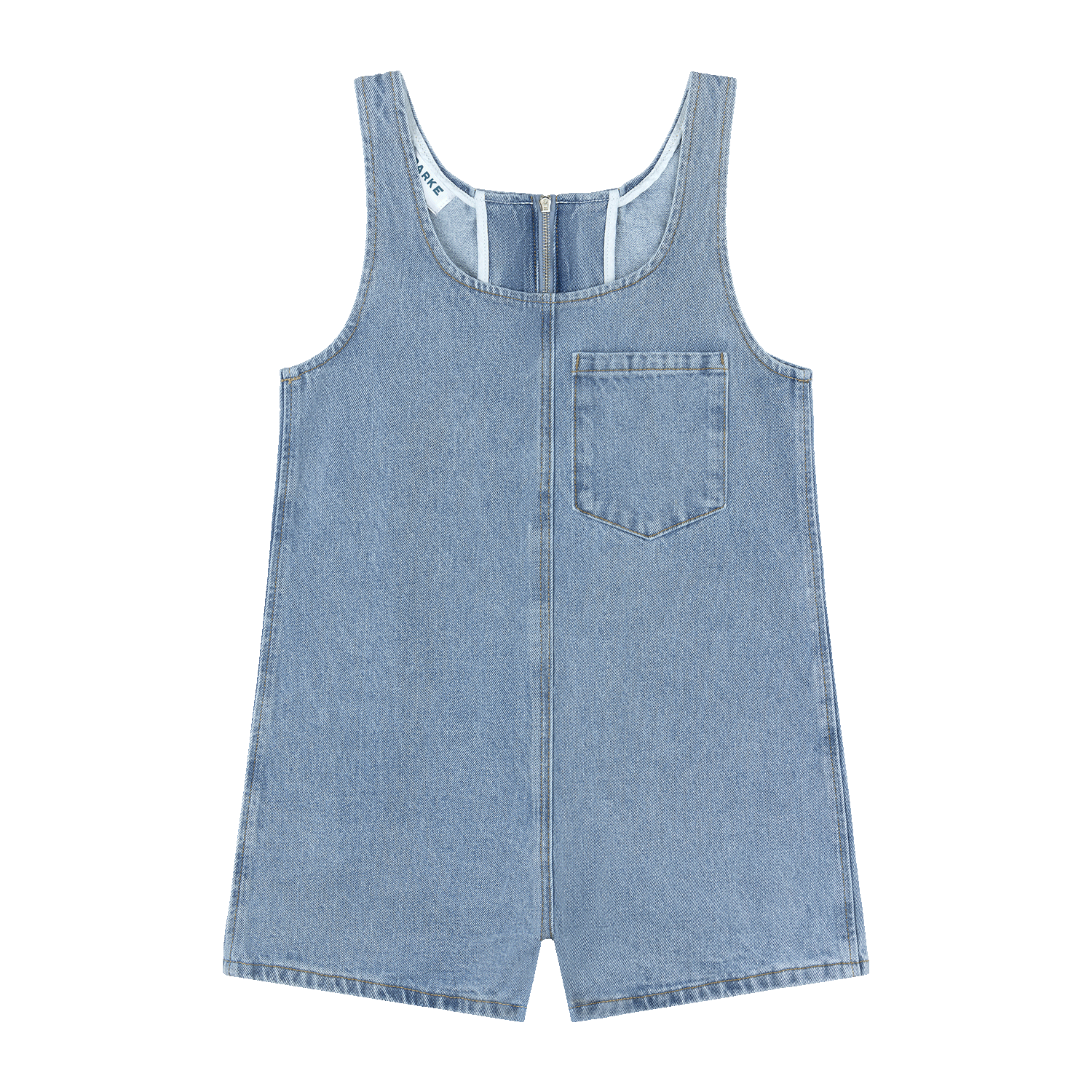 Tank Top Denim Romper - Vintage Wash