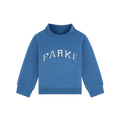 Kids Varsity Mockneck - Washed Indigo