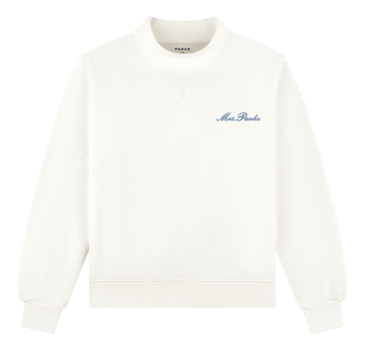 Embroidered Bridal Classic Mockneck - Pearl